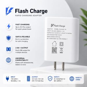 44w flash charger – fast charging power adapter