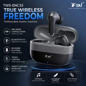 fdi tws 33 true wireless stereo earbuds
