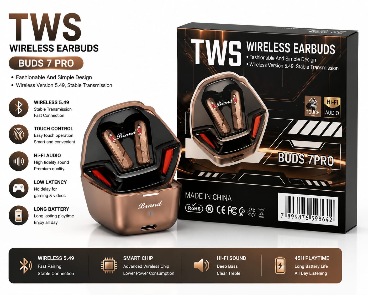 buds 7 pro wireless earbuds – premium sound, smart features & all day comfort buds 7 pro wireless earbuds – premium sound, smart features & all day comfort